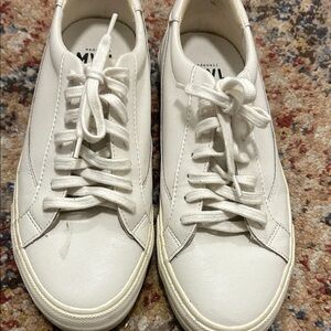 Madewell Sidewalk Leather Lowtop Sneakers. Size 10.5